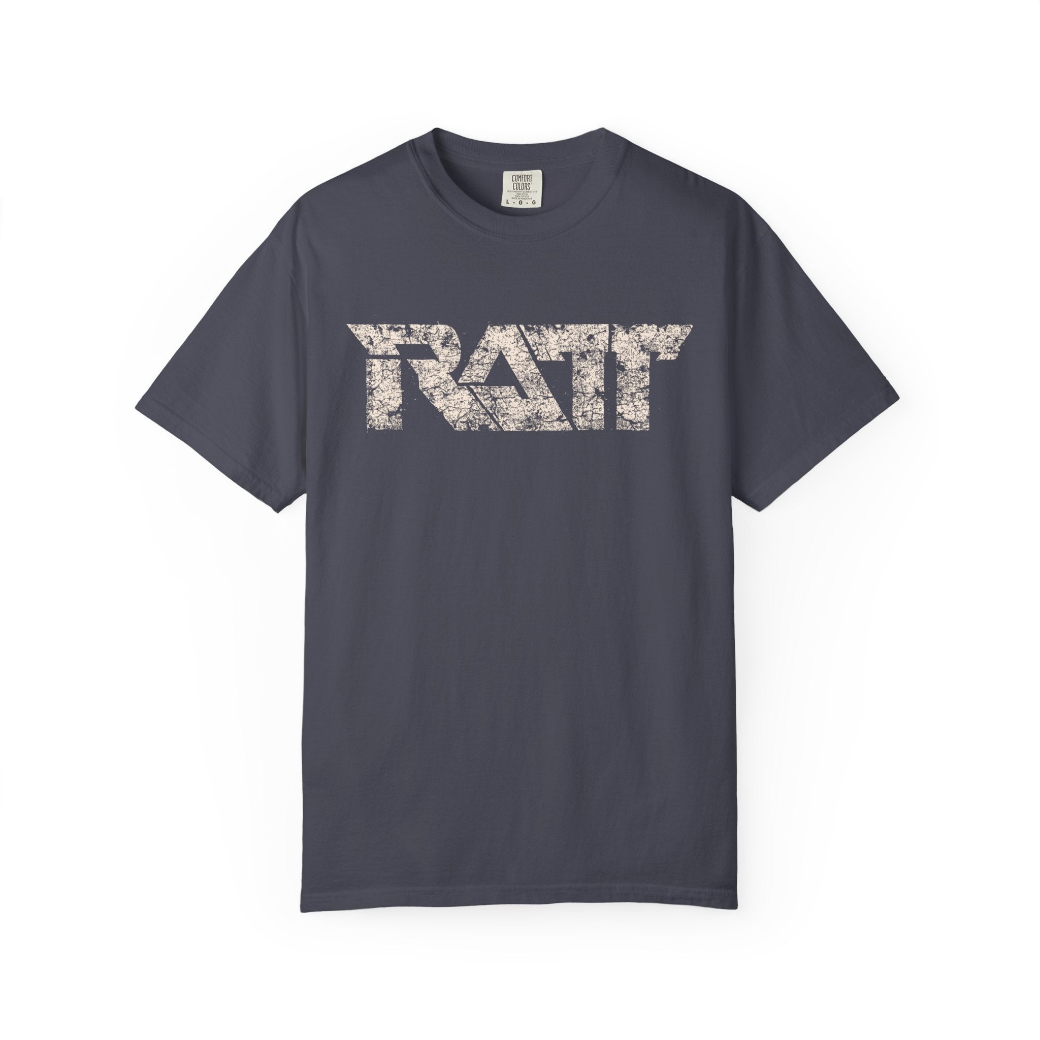 RATT Vintage Distressed Logo Shirt | 80s Heavy Metal Tee | Retro Glam Metal T-Shirt | Classic Rock Fan Gift
