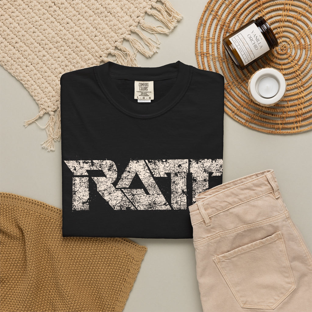RATT Vintage Distressed Logo Shirt | 80s Heavy Metal Tee | Retro Glam Metal T-Shirt | Classic Rock Fan Gift