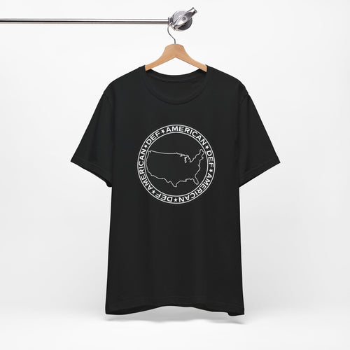 Def American logo on T Shirt. this is really old school Danzig Slayer era