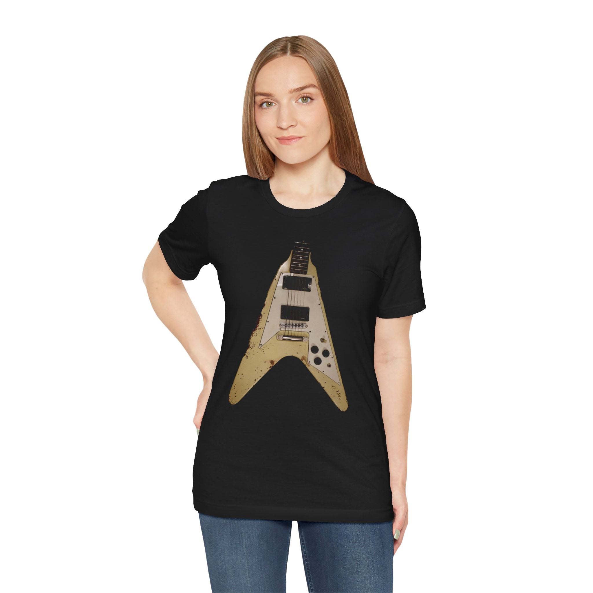 The James Hetfield Kill Em All era guitar Flying V Electra T Shirt