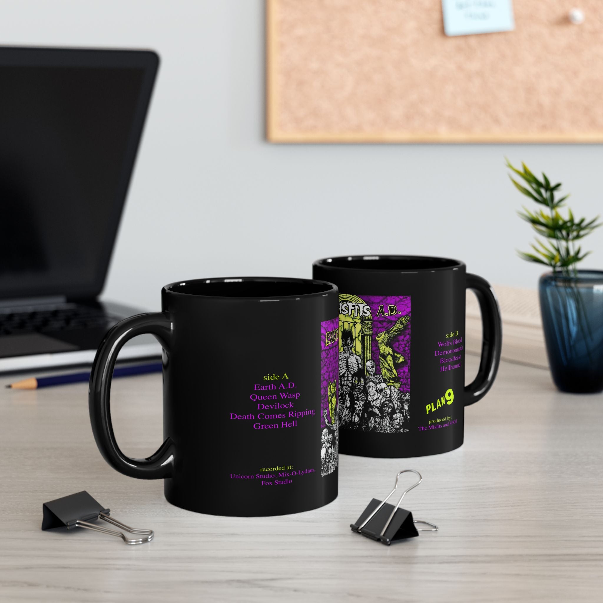 The Misfits Earth A.D. album cover on coffee mug 11oz great gift for Halloween time