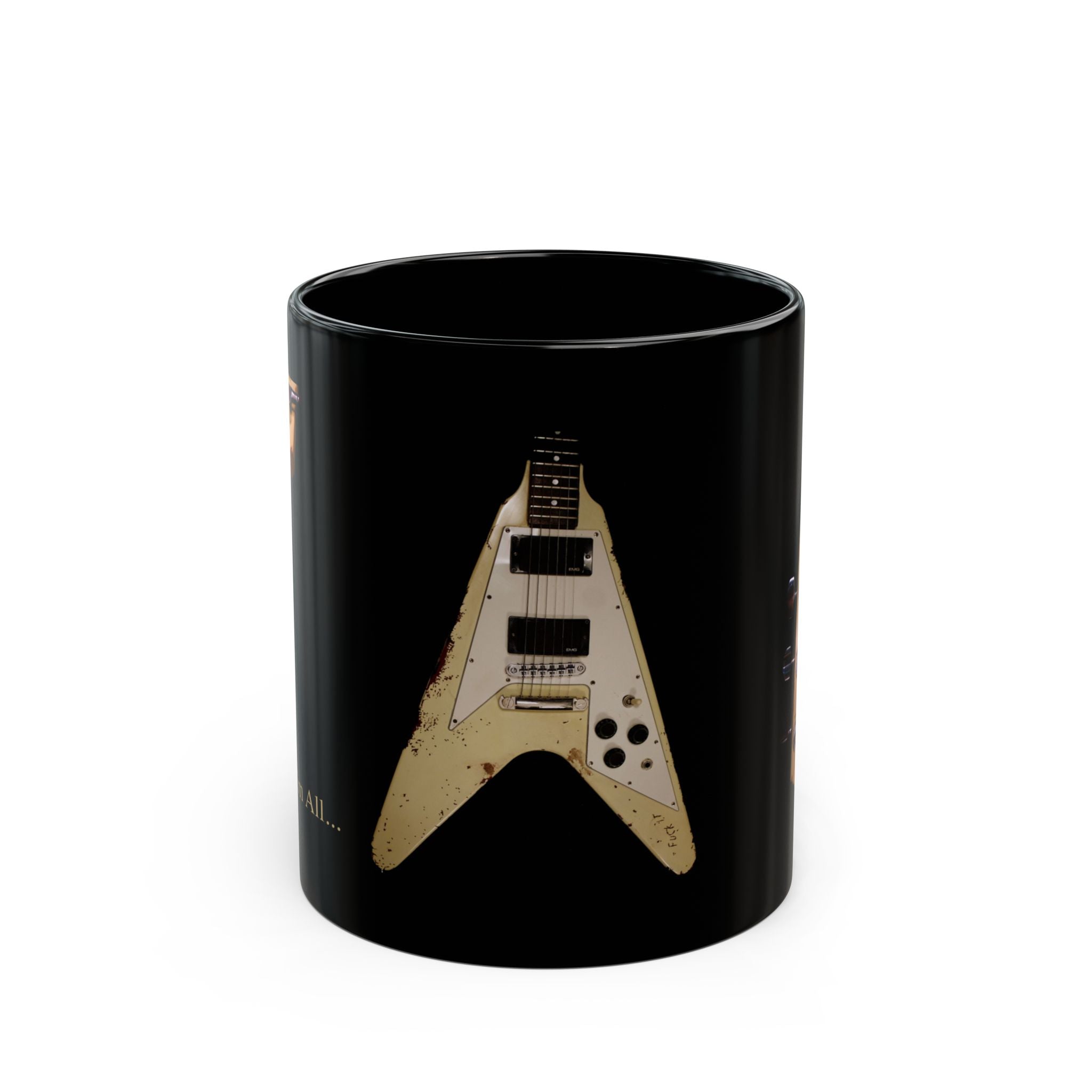 James Hetfield Flying V Electra F It on coffee mug 11oz great gift for Dads