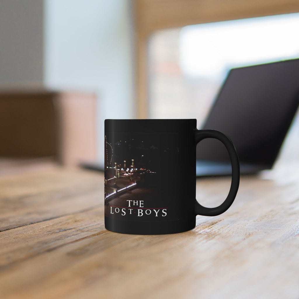 The Lost Boys 1987 Coffee Mug | Santa Carla Vampire Movie Mug | 11oz & 15oz Horror Film Gift | 80s Horror Fan Mug | Black Ceramic