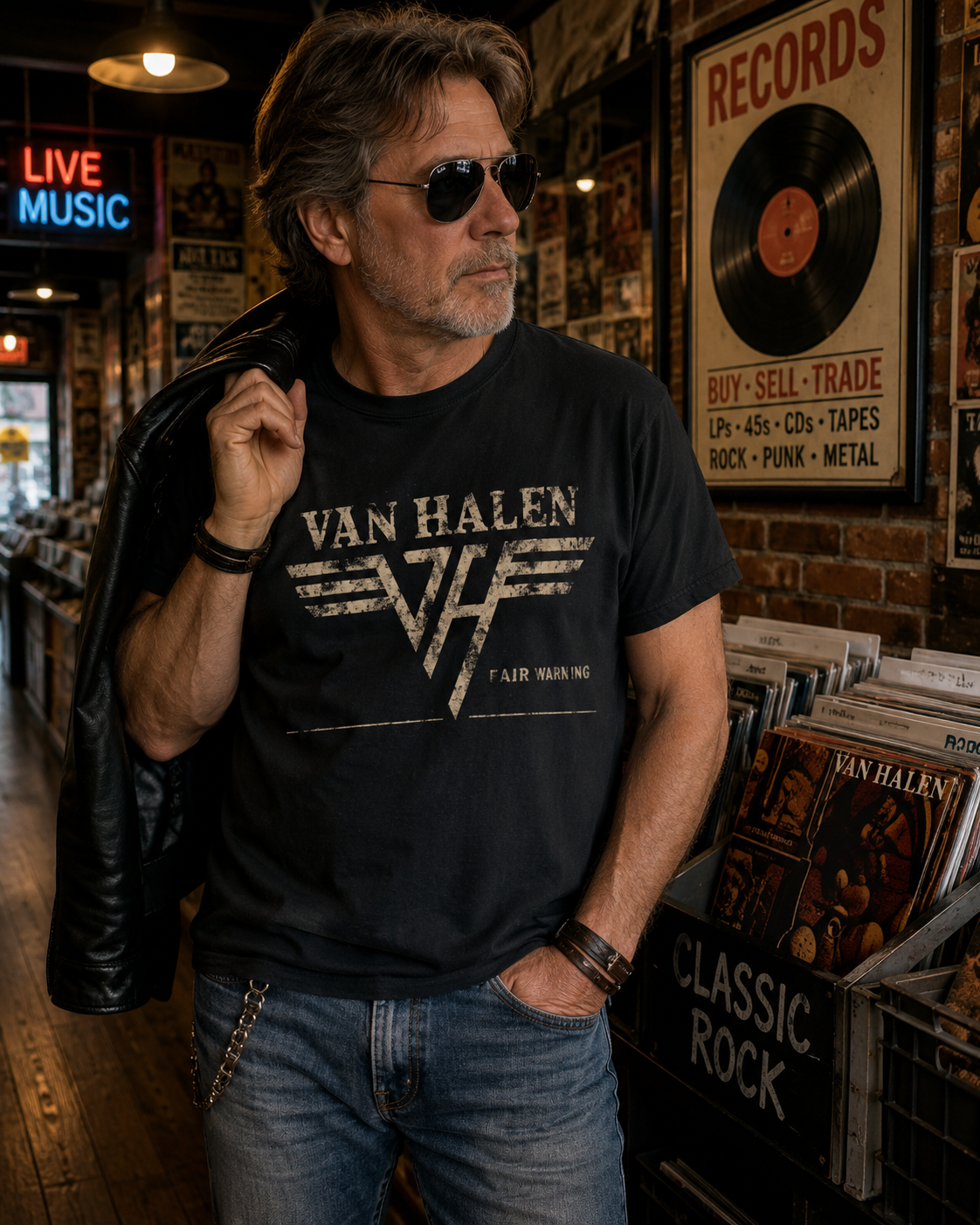 Van Halen Fair Warning Shirt | Vintage Distressed Rock Band T-Shirt | 80s Hard Rock Tee | Classic Guitar Music Shirt | Comfort Colors 1717