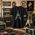 Randy Rhoads Polka Dot Flying V Guitar T-Shirt | Heavy Metal Tee | Inspired by an Iconic Metal Player | Comfort Colors 1717