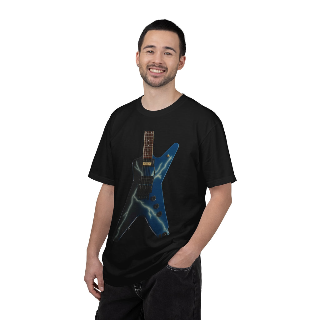 Blue Lightning Guitar Shirt | Heavy Metal T-Shirt | Inspired by Dimebag Darrell | Comfort Colors 1717 | Guitar Player Gift