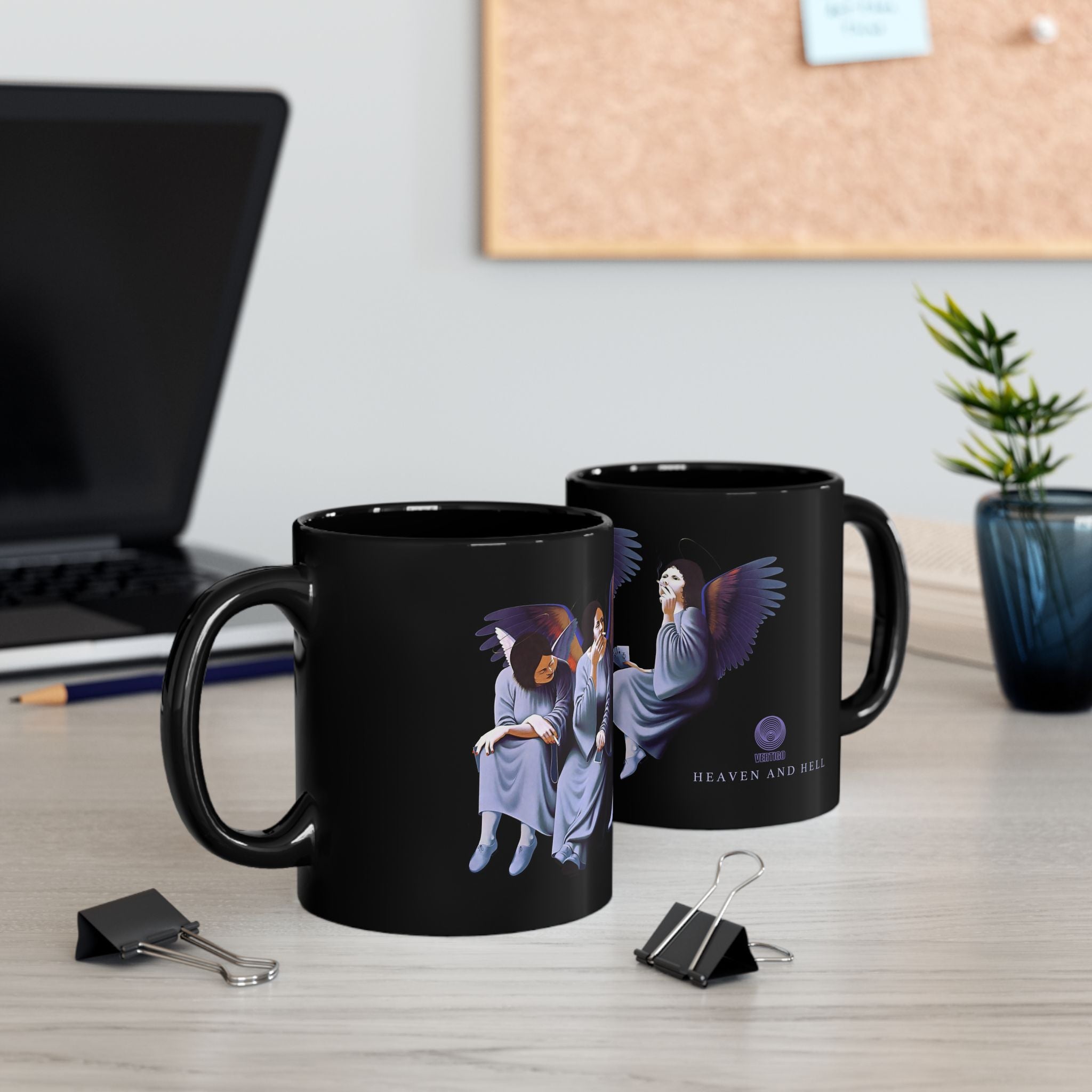 DIO Blk Sabbath Heaven & Hell album cover on coffee mug 11oz great gift for Dad